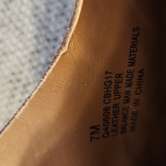 Kork Withrow Leather Wingtip stack-heeled shoes Sz 7 - Picture 7 of 11